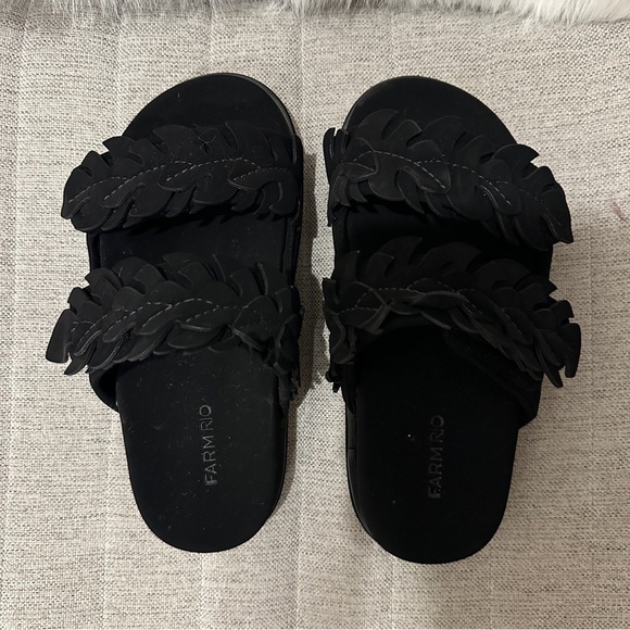 Farm Rio Mini Monstera Anatomical Slide Sandals - Picture 2 of 7